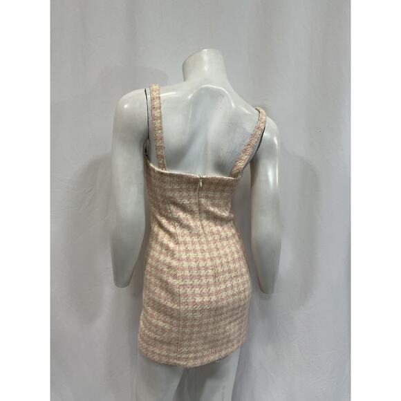 Elegant Cream Mini Dress - Picture 3 of 5